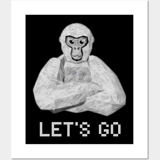 Gorilla Tag PFP Monke Merch VR Gamer Wall Art by gts